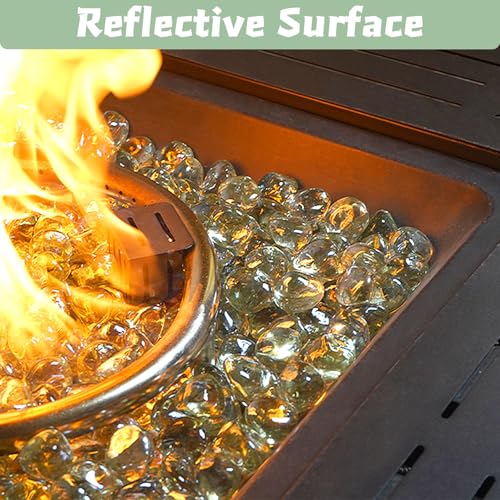 10 Pounds Fire Pit Glass Rocks