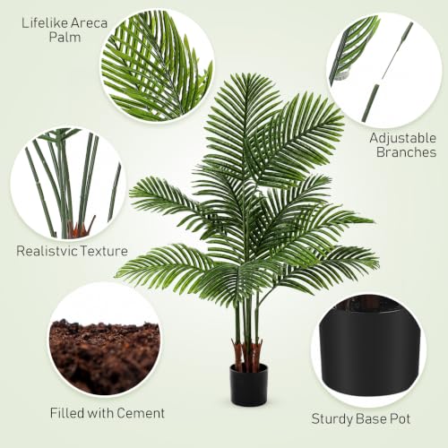 4 Pack Artificial Palm Trees 3Ft 4Ft (3 Feet, 4 Feet)