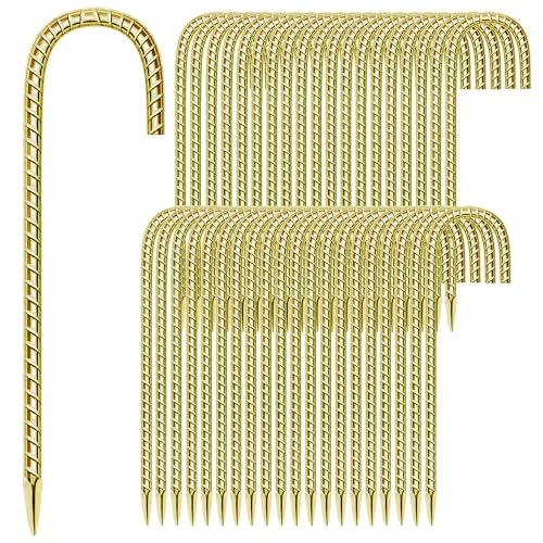 40 Pack 12 Inch Rebar Stakes Anti (J-12'' 6mm 40pcs GD)