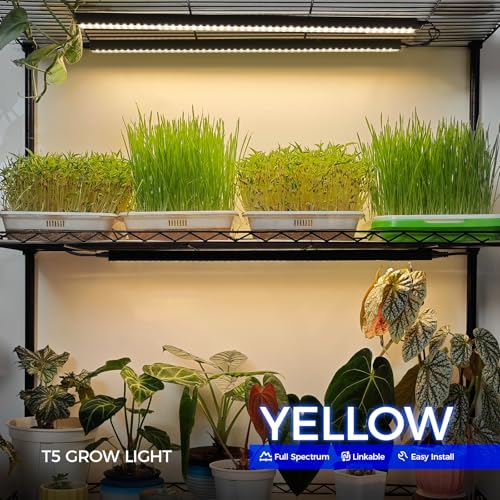 T5 Grow Lights (Yellow / 2FT-Black Cover)