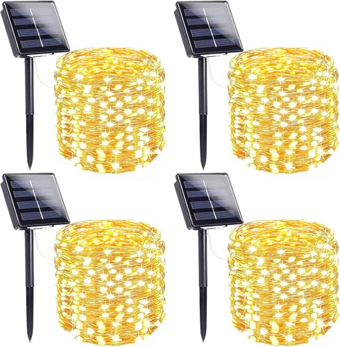 Solar Fairy Lights (Warm White / 4 Pack-400LED)