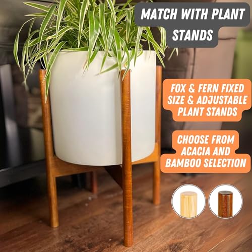Large Planter for Indoor or Outdoor (Matte White / 8 Inch)