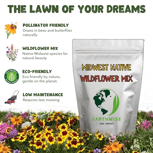 Earthwise Midwest Native Wildflower Seed Mix