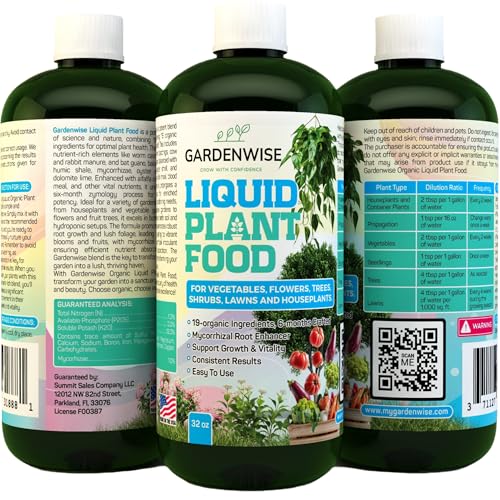 Organic Liquid Plant Food for Indoor Houseplants (32 Fl Oz)