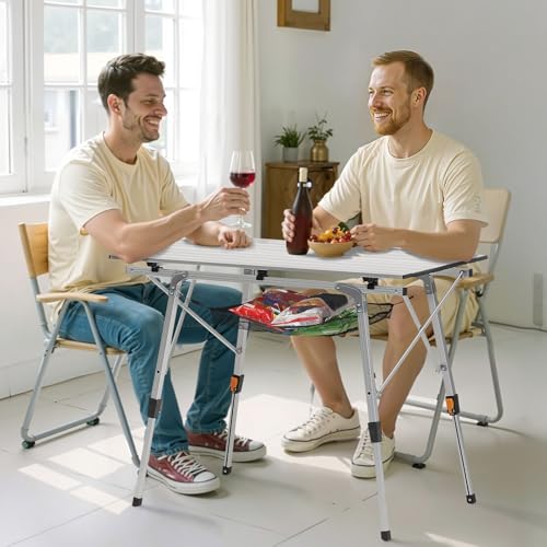 Folding Camping Table (Silver)
