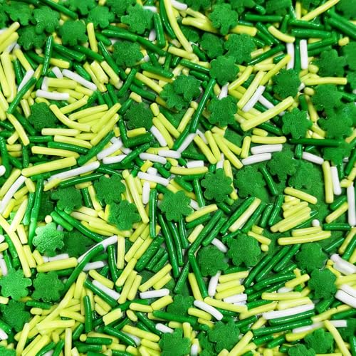 Shamrock Sprinkles for Cake Decorating (Green)