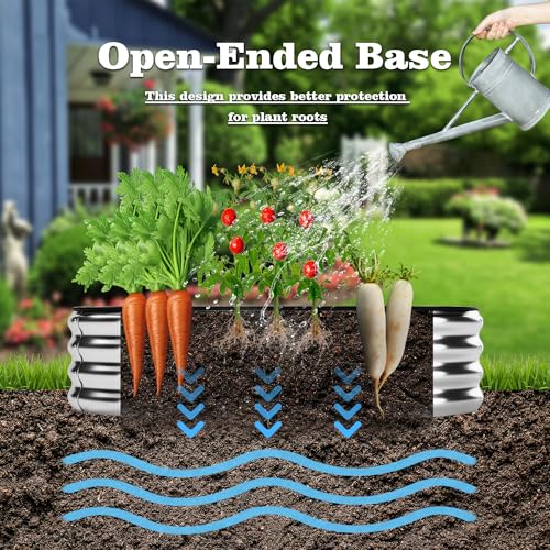 Raised Garden Bed (Silver / 4x2x1FT（1pcs）)