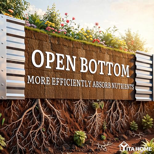 6x3x2ft 2pcs Large Raised Garden Bed Kit (Silver / 6x3x2ft 2pcs)