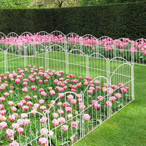 Decorative Garden Fence (White / 17 in(H))