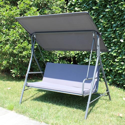 Outdoor Porch Swing (2-Seat / Gray)