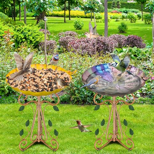 Metal Bird Bath for Outside
