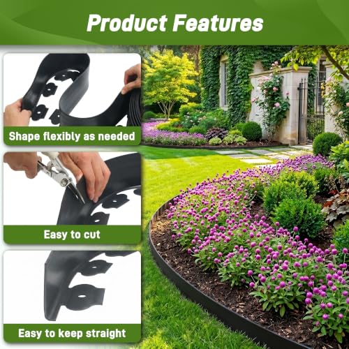 Extra 6.29" x 50' Landscape Edging (Black / 6.29Inch X 50FT)