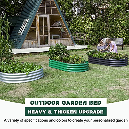 6ft Metal Raised Garden Bed (2 Count)