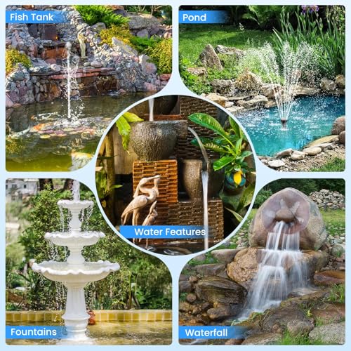 40W Solar Fountain Pump with Pond Filter (40W)