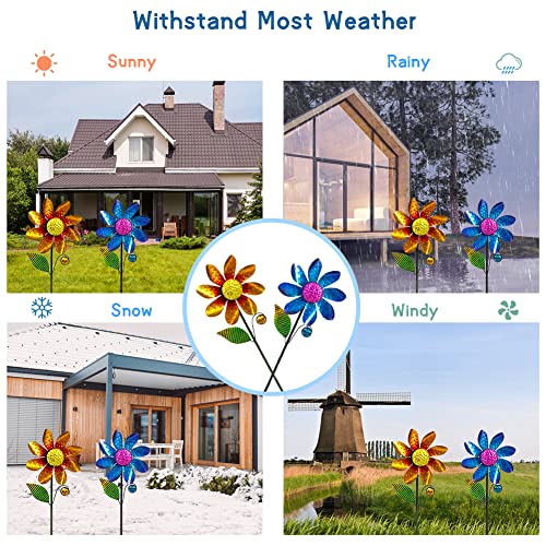 2 Pack Wind Spinners (Blue-orange)