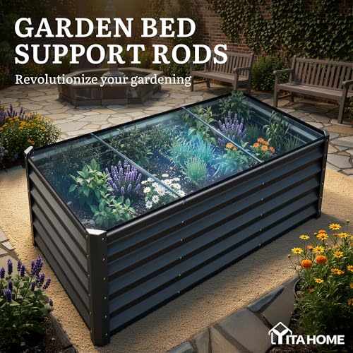 8x4x3ft Large Raised Garden Bed Kit (Black / 8x4x3ft)