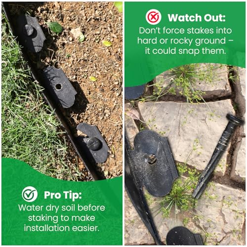 Garden Edging Border (black / 2 Inch x 100FT)