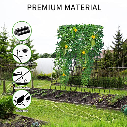 Cucumber Trellis 2 Pack (Black Thickened / 59.05" H)