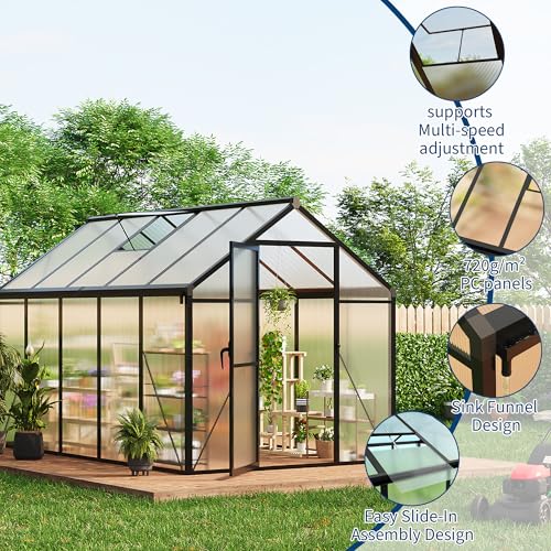 6 x 10 FT Greenhouse (Black / 6x10FT)