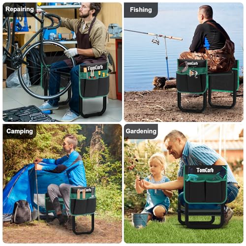 Garden Kneeler and Seat (Black / 11.14" Ultra-Wide Kneeling Pad)