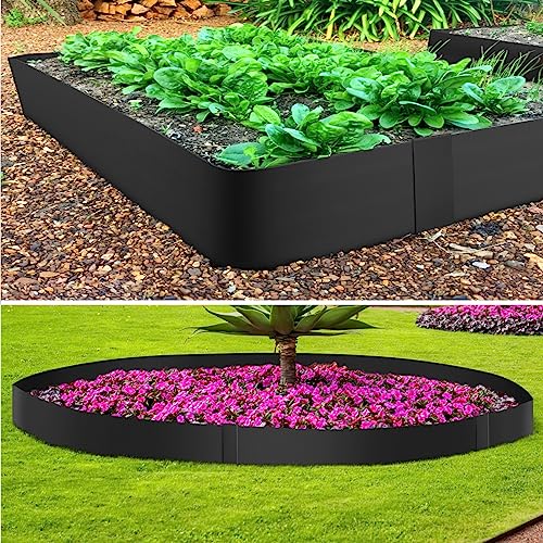 20ft. 40" L × 6" H Metal Landscape Edging (Black / 6 Inch)