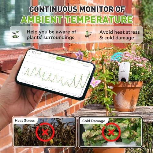 3-in-1 APP Remote Monitoring WiFi Soil Meter Indoor/Outdoor (Sensor + Hub / White)
