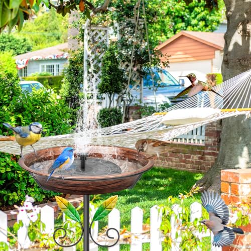Bird Baths for Outside (Vintage Brown)