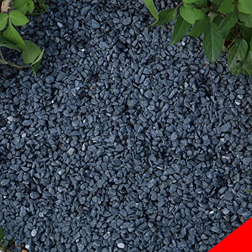 18lb Black Cactus Pea Gravel Rocks (18LB / Black Galaxy)