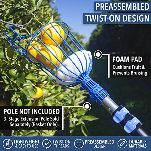 Twist On Fruit Picker Basket
