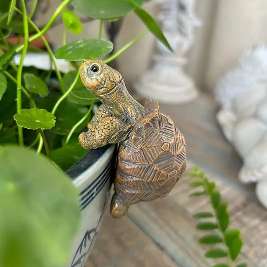 Resin Turtle Planter Hanger