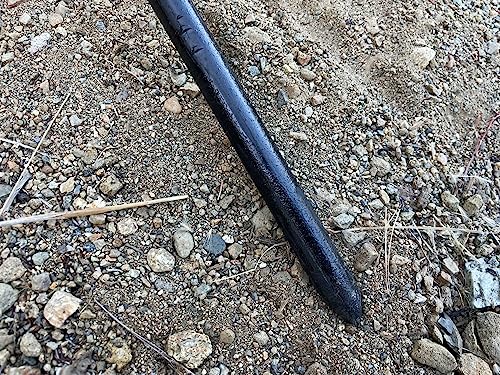 36 Inch Round Steel Concrete Form Stakes with Nail Holes (10 Count)