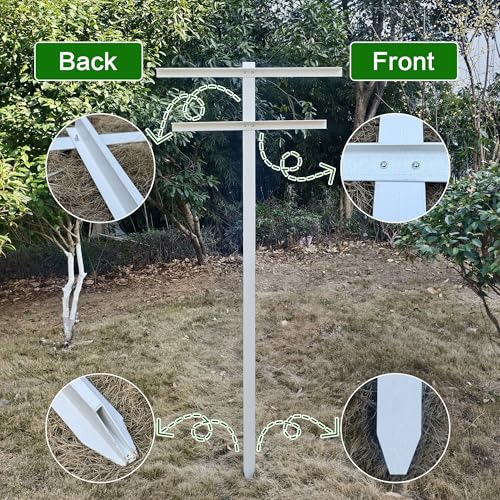MRGARDEN 7 Feet Grape Vine Trellis 2pcs for Raspberry