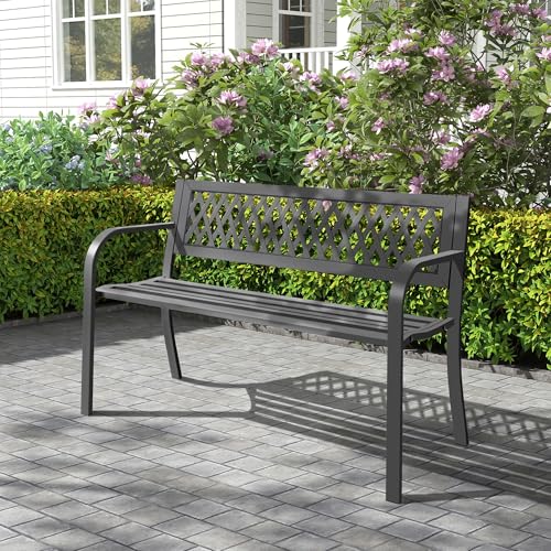 Outdoor Garden Bench (Metal 1 Pc)