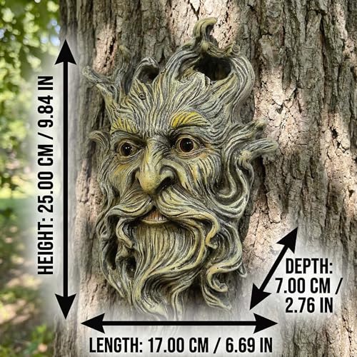10.1" Whimsical Tree Face Sculpture (Brown 460)
