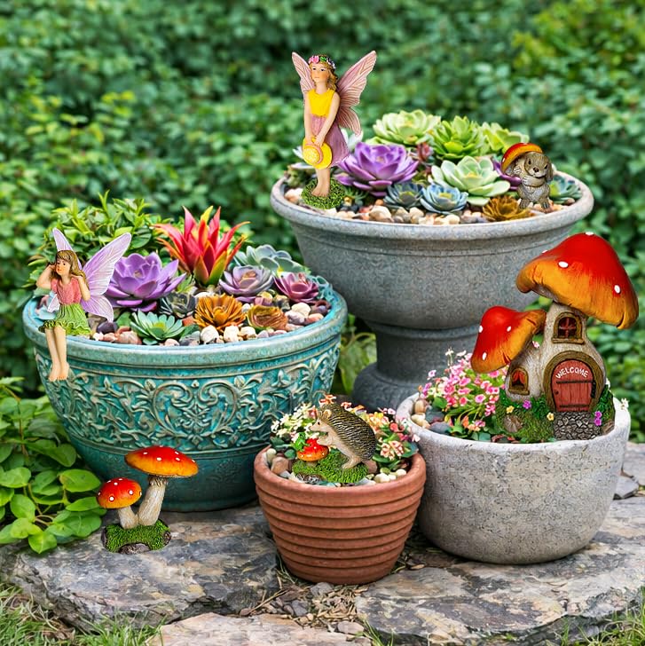 Fairy Garden Figurines (6 Count)