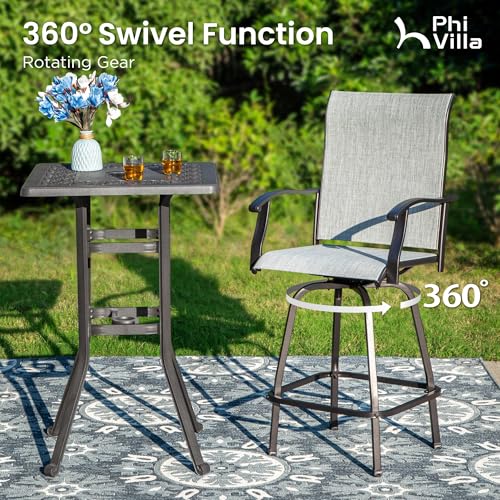 Outdoor Swivel Bar Stools Set of 6 (6 Count)