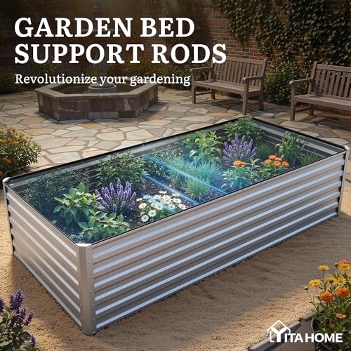 8x4x2ft 2pcs Large Raised Garden Bed Kit (Silver Gray / 8x4x2ft 2pcs)