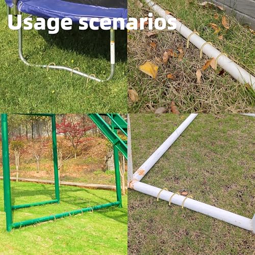 40 Pack 12 Inch Rebar Stakes Anti (J-12'' 6mm 40pcs GD)
