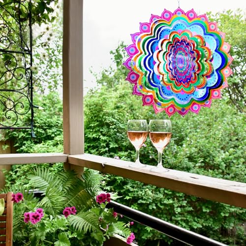 Mandala Hibiscus Wind Spinner (Mandala Hibiscus)