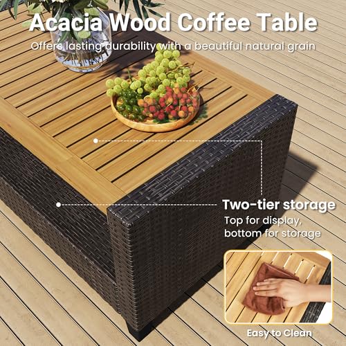 4 Piece Patio Furniture Set (Beige / 4)