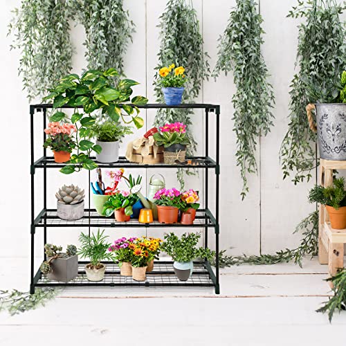 Greenhouse Shelving Staging Double 4 Tier (42'' x 17'' x 42'')