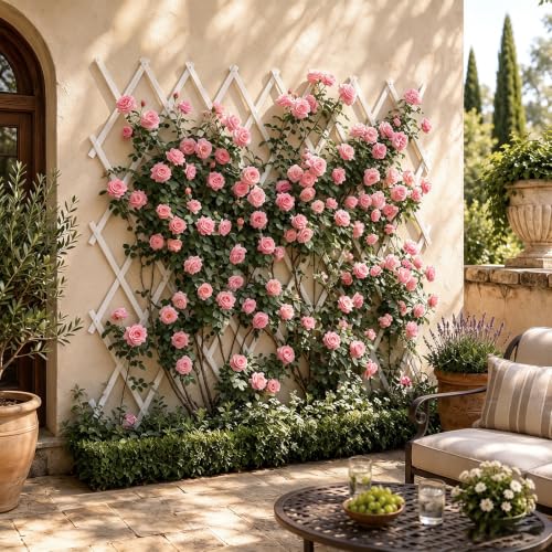 Expandable Garden Trellis (White / 38"x89")