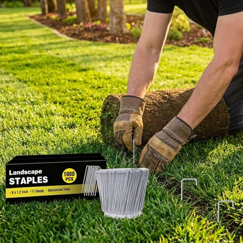 1000 Pack Landscape Staples 6 Inch (6 Inch)