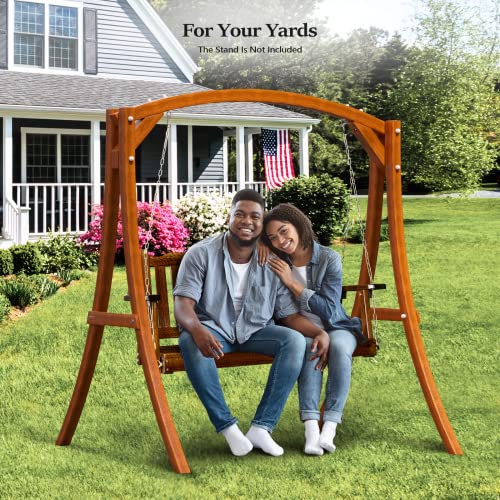 Upgraded 4 FT Wooden Porch Swing