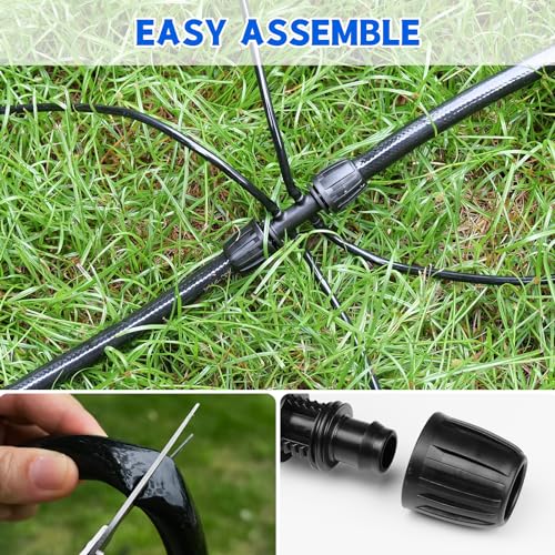 50 FT 1 2 Inch Drip Irrigation Tubing Main Drip Line Hose Tube for Garden Watering Landscape Irrigation System (50FT 1/2" Main Tube)