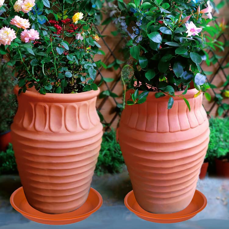 2 Pack of 18 19 inch Bath Baths Bowls (18" - 2 Pack / Terracotta)