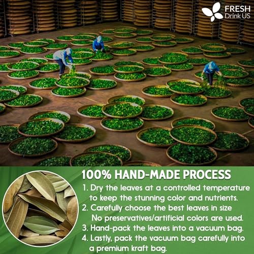 50+ (3oz) Natural Cinnamon Leaves, Whole Dried Cinnamon Leaves, 100% Pure from Dried Cinnamon Leaves, Cinnamon Leaf Tea, No Additives, No Caffeine, Vegan (50 Count)