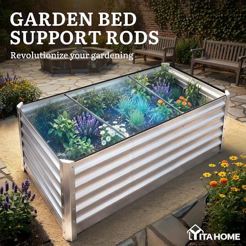 8x4x3ft Galvanized Raised Garden Bed (8x4x3ft / Silver)