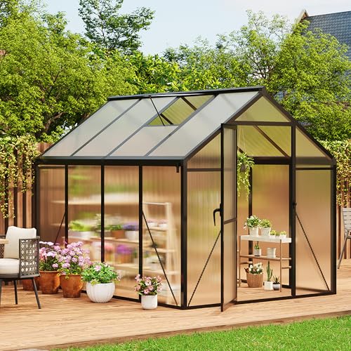 6 x 8 FT Greenhouse (Black / 6x8FT)