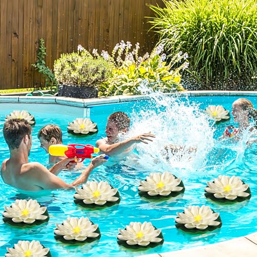 24 PCS Water Activated Floating Lights (Warm White / 6 inch 24pcs)